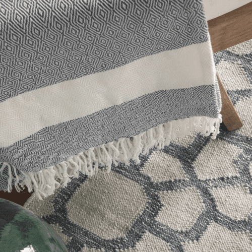 Image showing the Hammam Throw 200 x 100cm, Navy product.