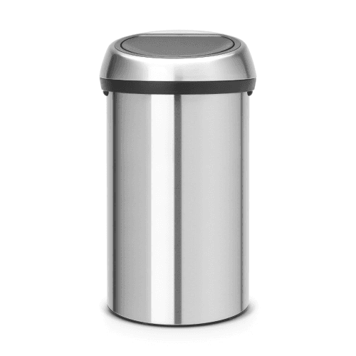 Image showing the Touch bin, 60 litre, Matt Steel With Matt Steel Lid product.