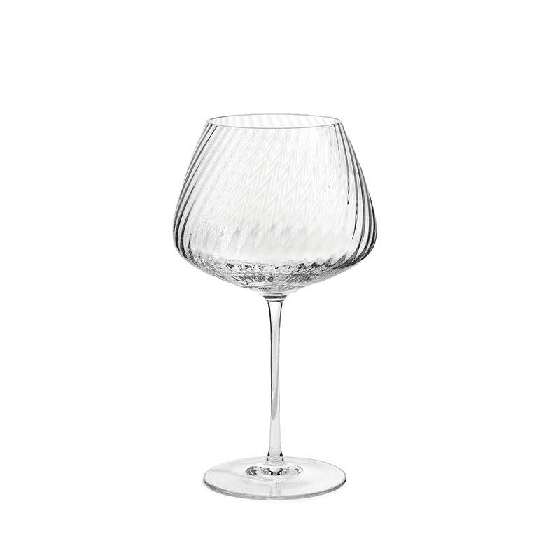 Vera Wang Swirl Set of 2 Red Wine Glasses, 690ml, Clear