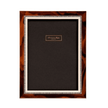 Miki Photograph frame, 4 x 6", Brown Marquetry