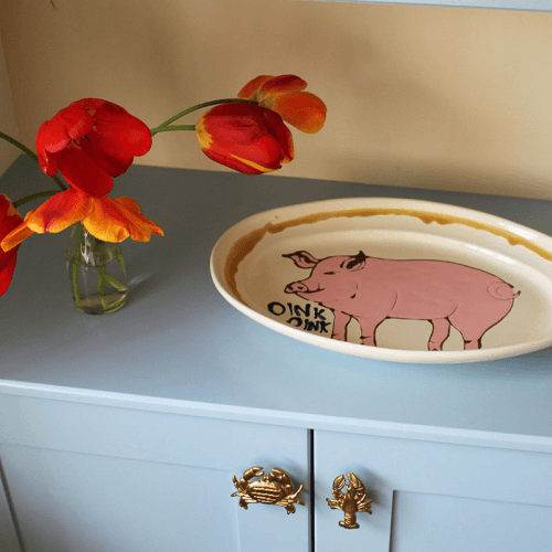 Image showing the Pig Platter, L41 x W29cm, Multi product.