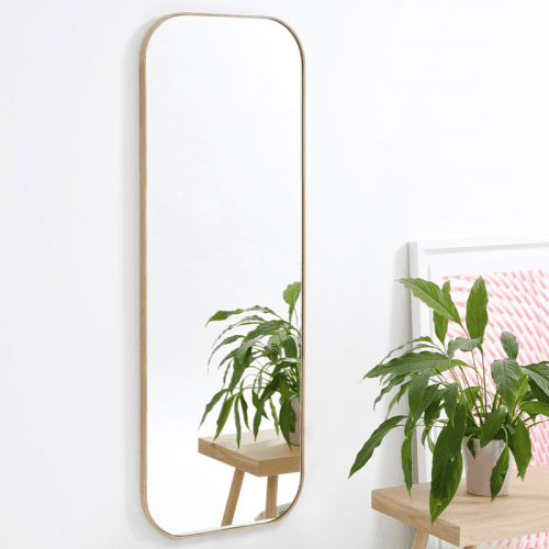 Image showing the Gaze Mirror, H114 x W41cm, Oak product.