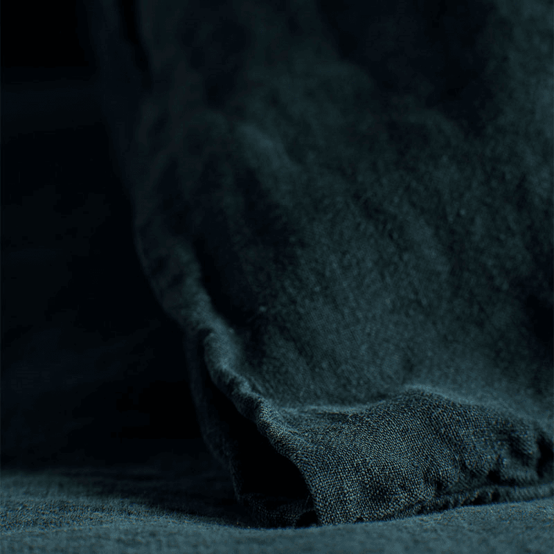 Linen Duvet Cover, King, Darkest Spruce