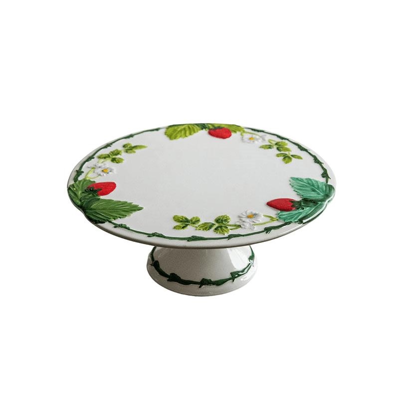 Fragola Cake Stand, D31cm, White