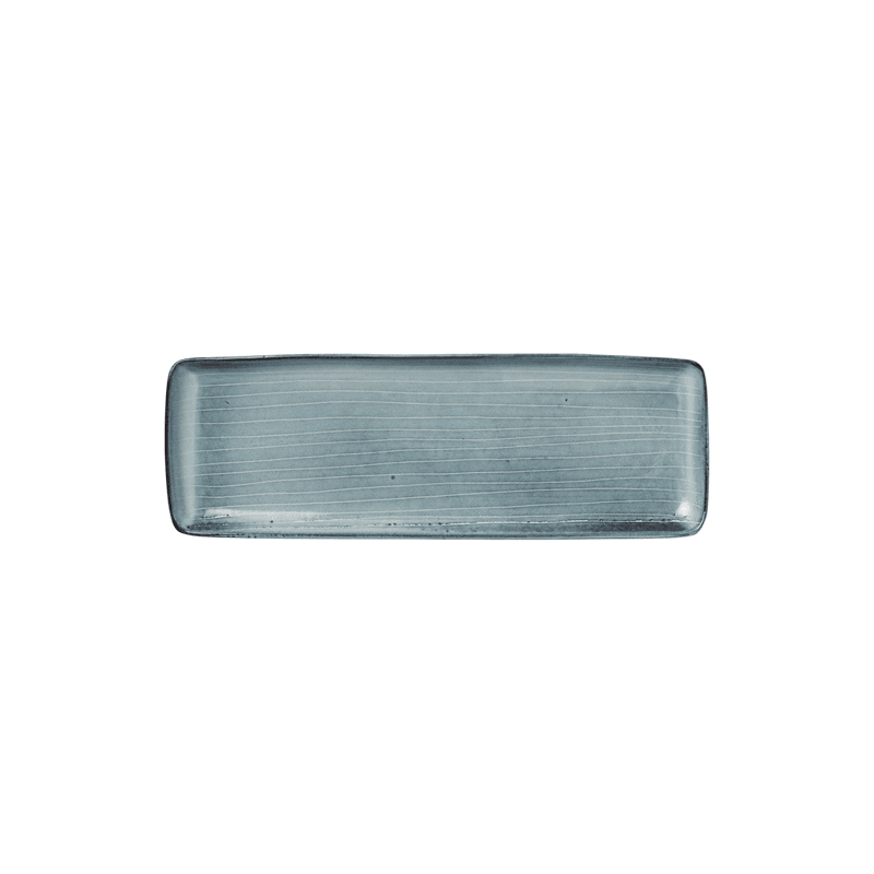 Nordic Sea Rectangular Platter, 12.5 x 35cm, Blue