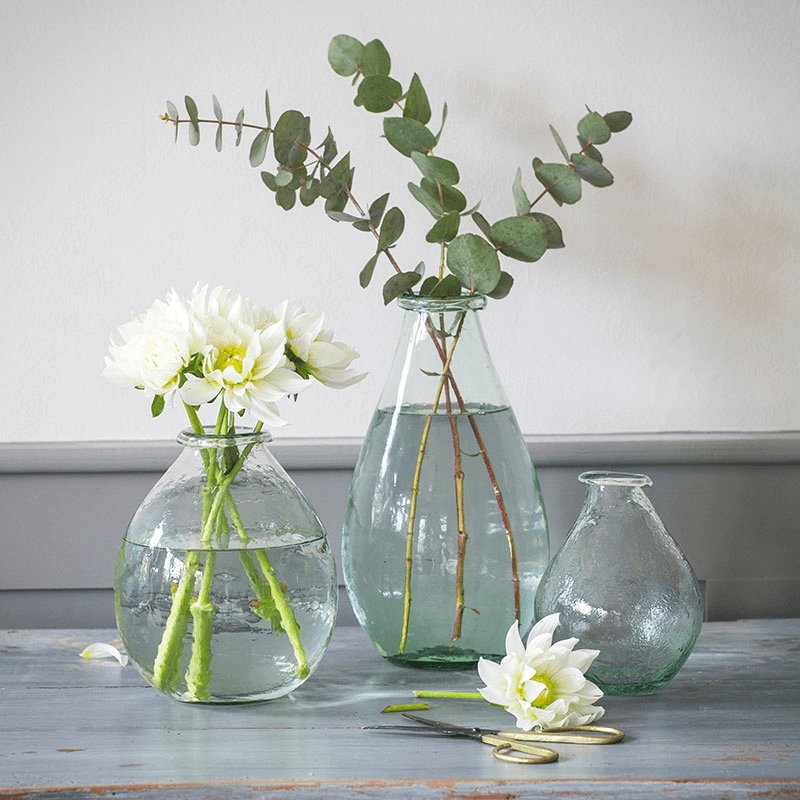 Large vase, H19 x D17cm, Recycled Glass