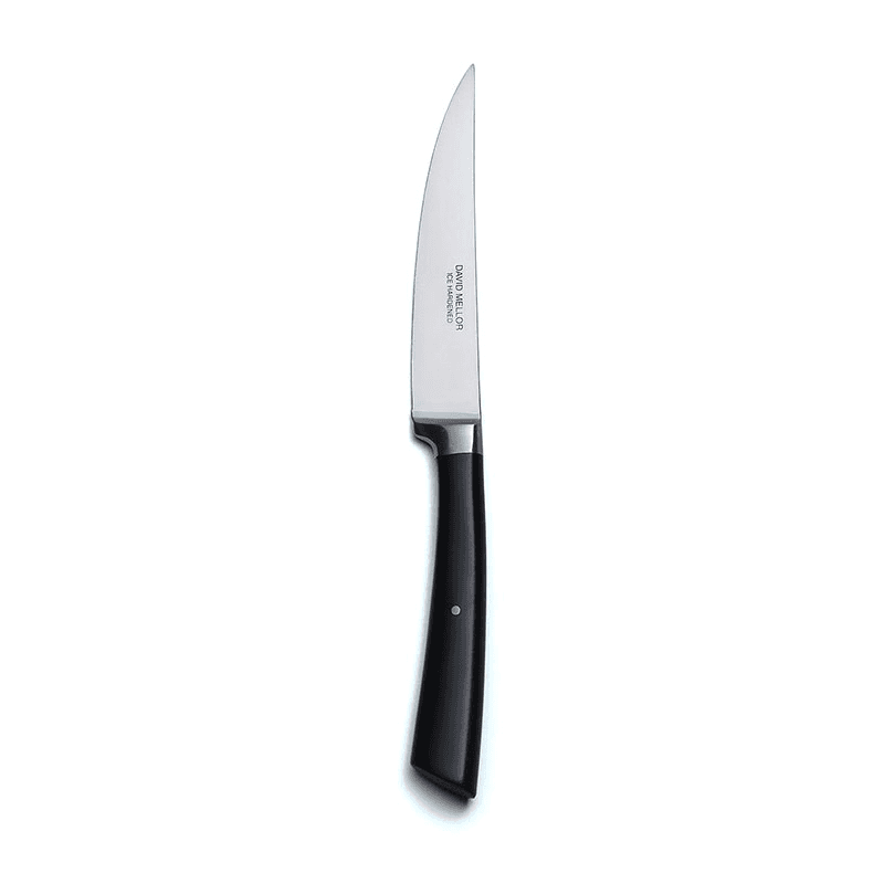 Black Handled Steak Knife, L21.5 x W2cm, Black