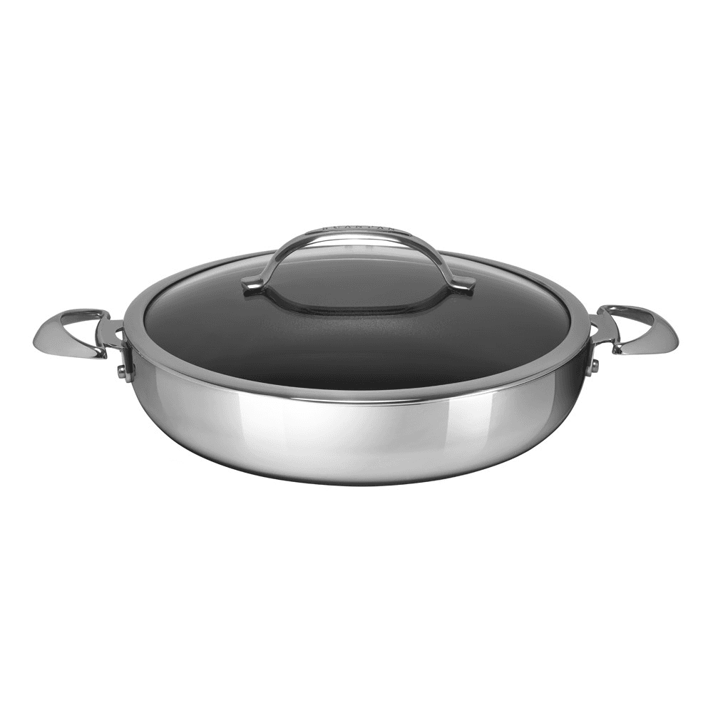 HaptIQ Chef pan with lid, Dia32cm, Metallic