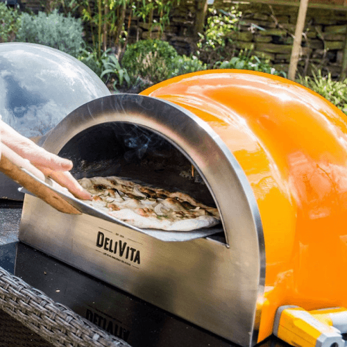 Image showing the Wood-Fired Pizza Oven, Orange Blaze product.