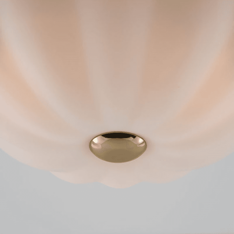 Flower Flush Ceiling Light, H22cm, Opal