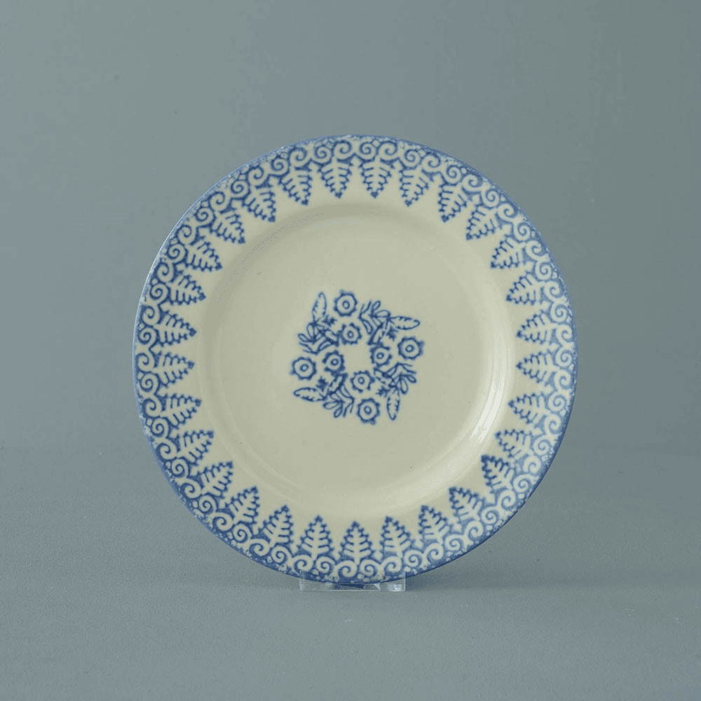 Lacey Blue Plate, 18cm