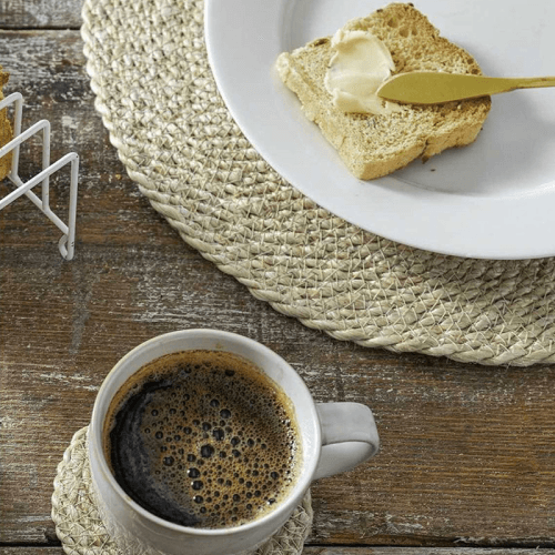 Image showing the Jute Set of 4 Placemats, D38cm, Natural product.