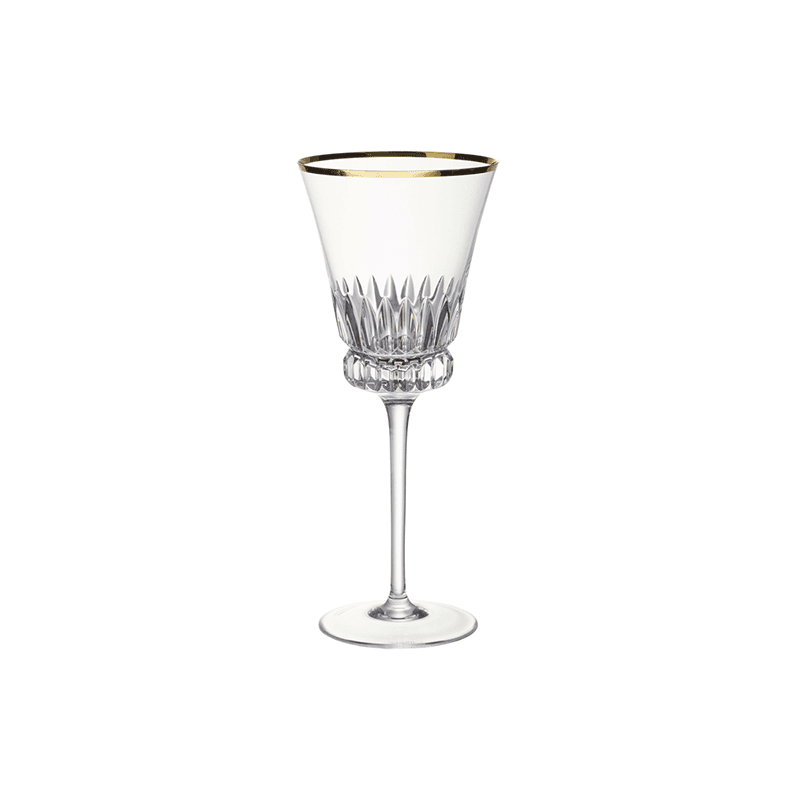 Grand Royal Gold Set of 2 Red Wine Goblets, 200ml, Clear
