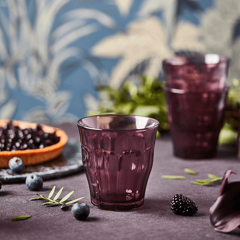 Picardie Set of 4 Tumblers, 250ml, Plum
