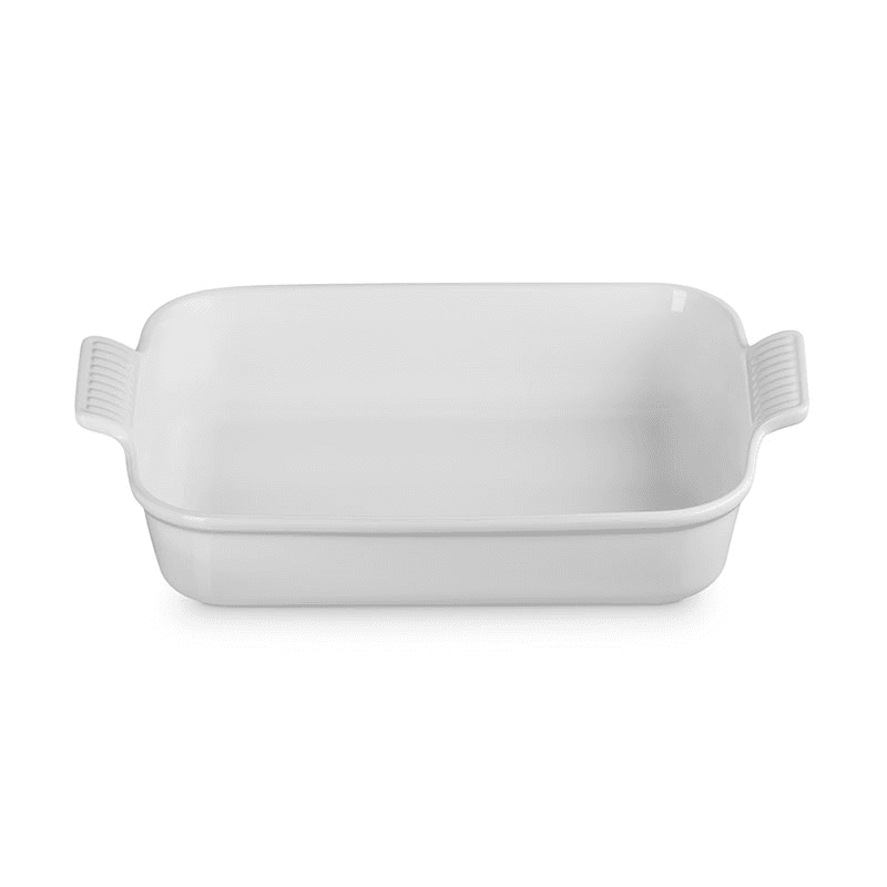 Stoneware Heritage Rectangular Dish, 32cm, White
