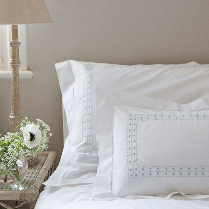 Matilda Duvet Cover, Double, Duck Egg