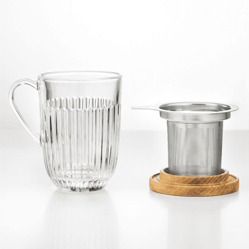 Image showing the Ouessant Infuser Mug, 360ml, Clear product.
