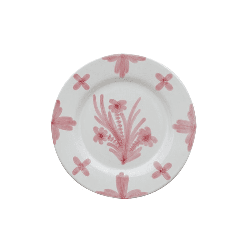 Summer Flower Large Plate, Pink