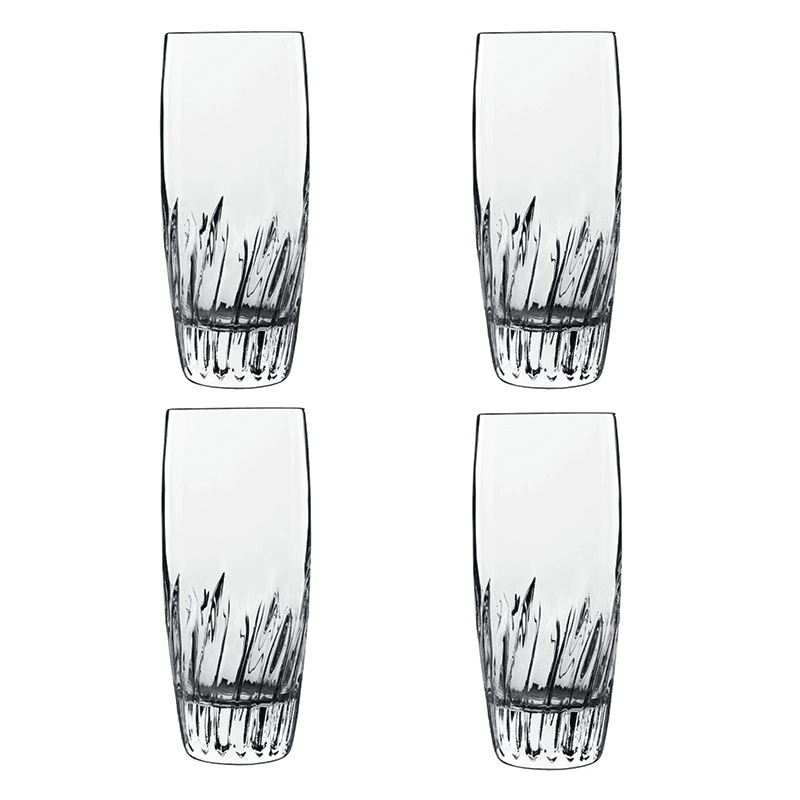 Mixology Set of 6 Hi Ball Glasses, 435ml, Clear