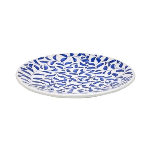 Image showing the Scroll Dinner Plate, D26cm, Navy product.