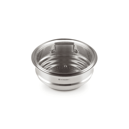 Image showing the Classic 3-ply Multi Steamer with Glass Lid, 20cm, Stainless Steel product.