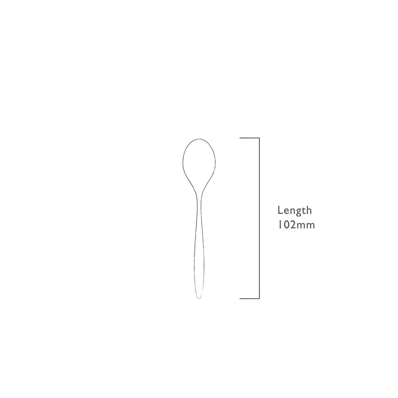 Hidcote Set of 8 Coffee Spoons, L10cm, Stainless Steel