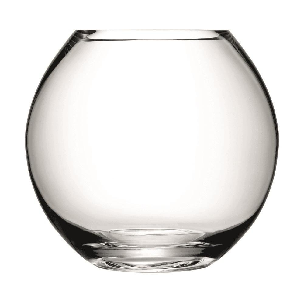 Flower Round bouquet vase, 22cm, clear