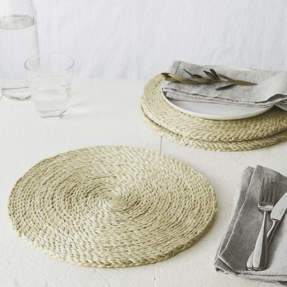 Woven placemat, D30cm, Jute