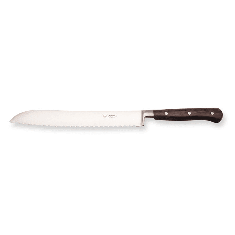 Laguiole Bread Knife, 20cm, Ziricote Wood Handle