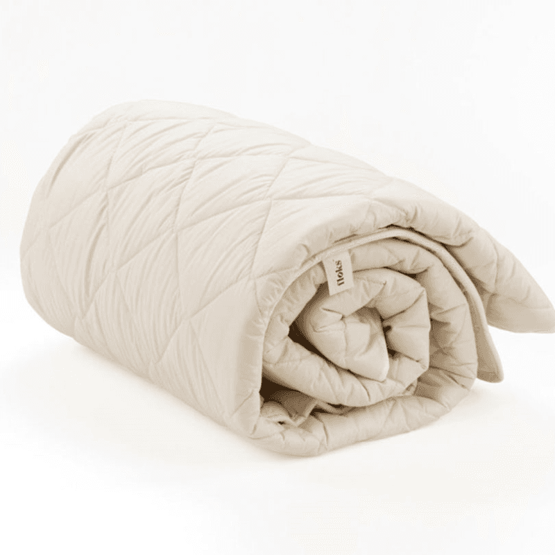 Luxury Deep Fill Organic Wool Mattress Topper, King, Ecru