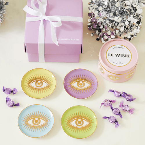 Image showing the Le Wink Set of 4 Coasters, D10cm, Multi product.