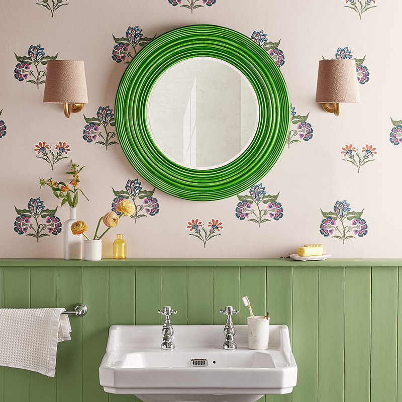 Portal Mirror, 80 x 60cm, Harlequin Green