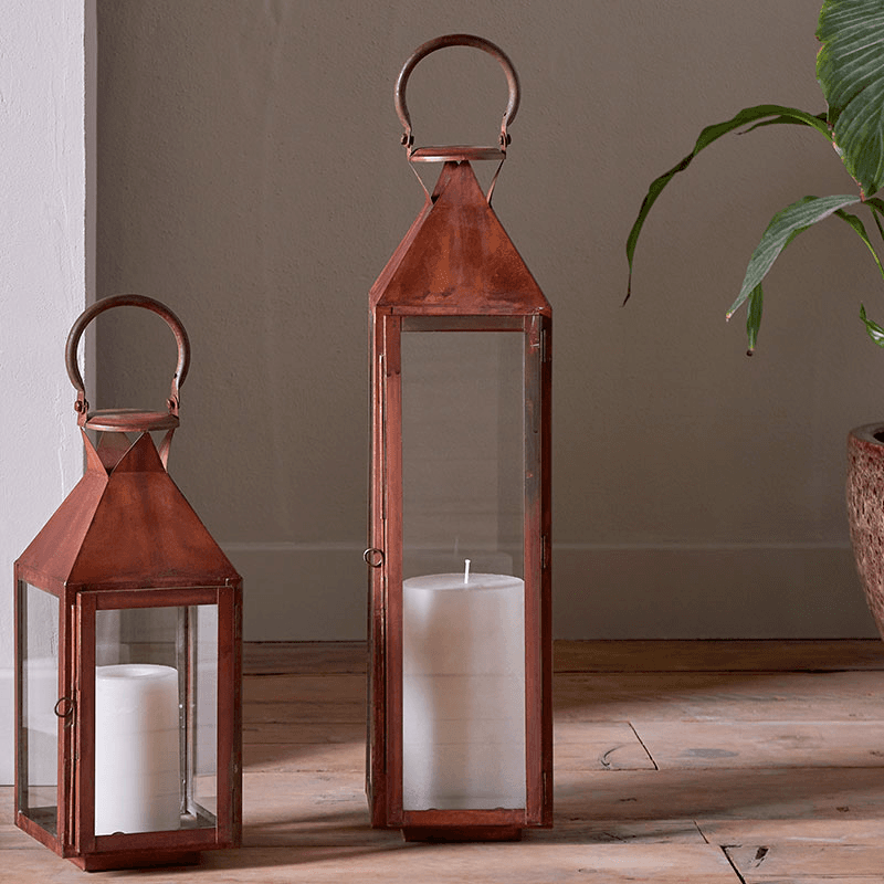 Isko Lantern, H55cm, Rust