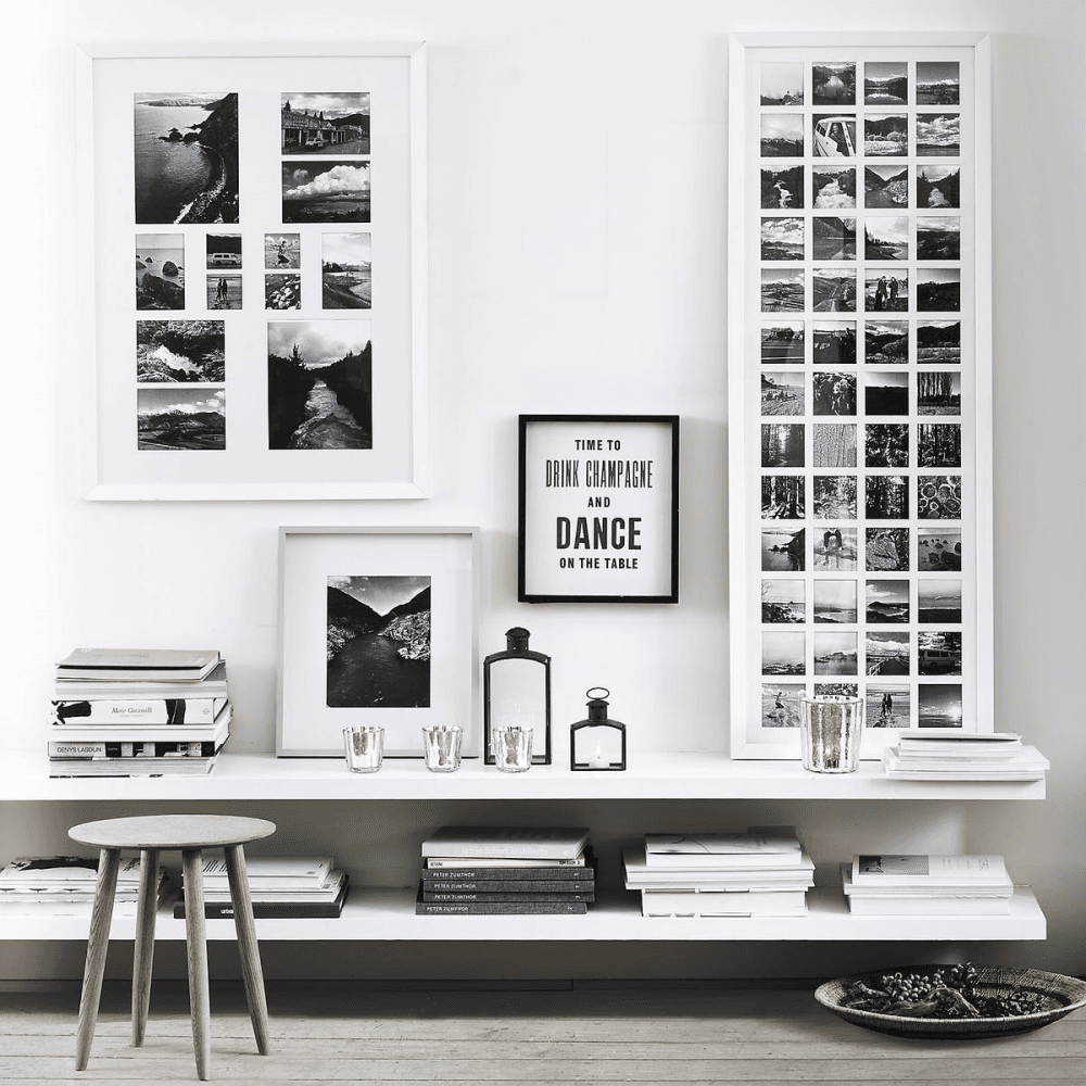 Year in Memories Photograph frame - 52 aperture, H133.5 x W48cm, White