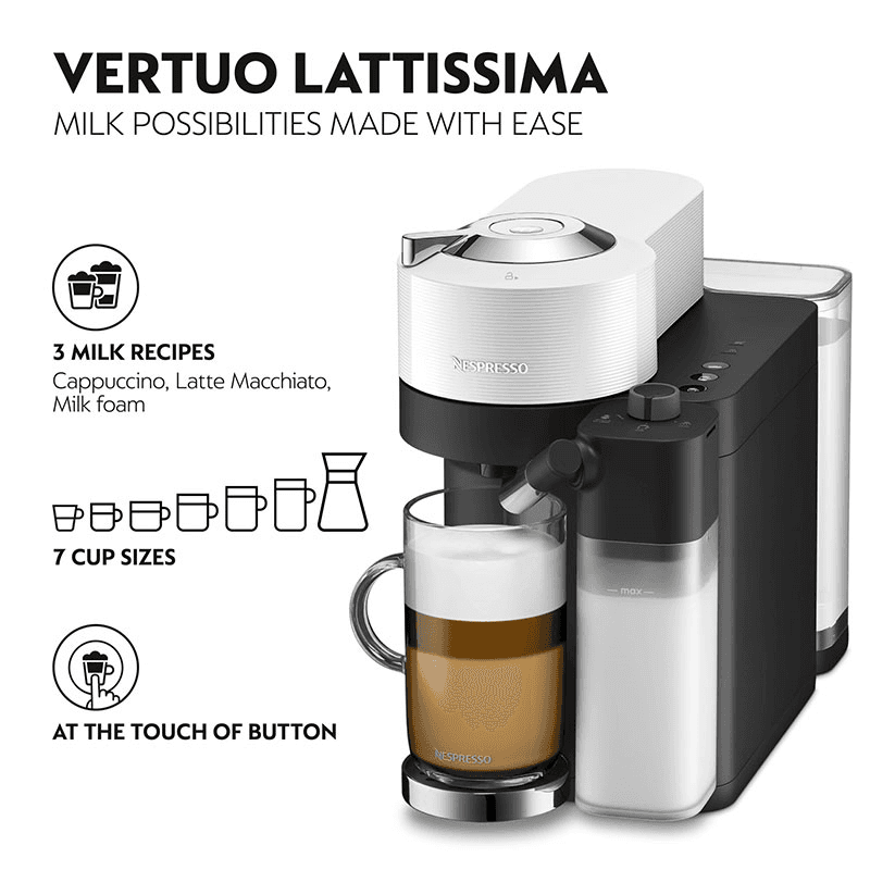Vertuo Lattissima Coffee Machine, White