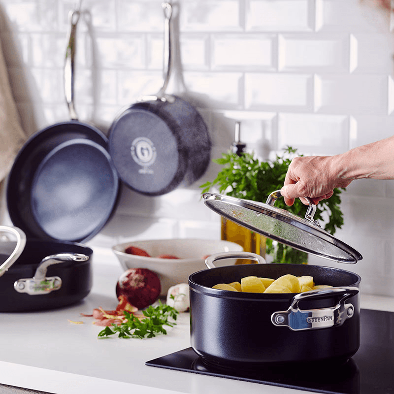Barcelona Pro Non-Stick Frying Pan, 20, Black