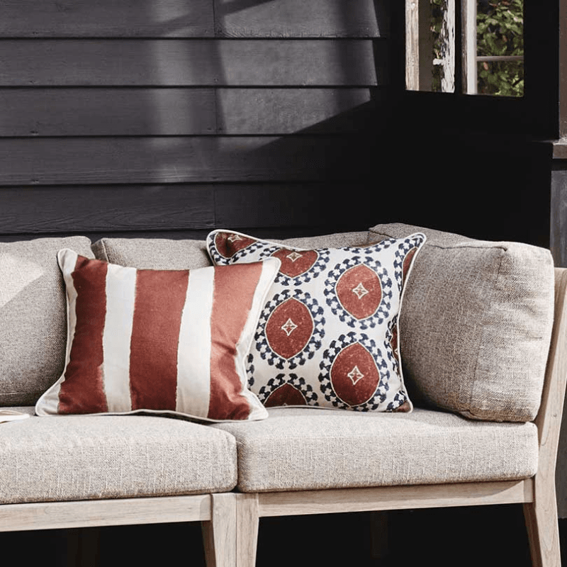 Contorno Cushion Cover, 56 x 56cm, Dirty Orange