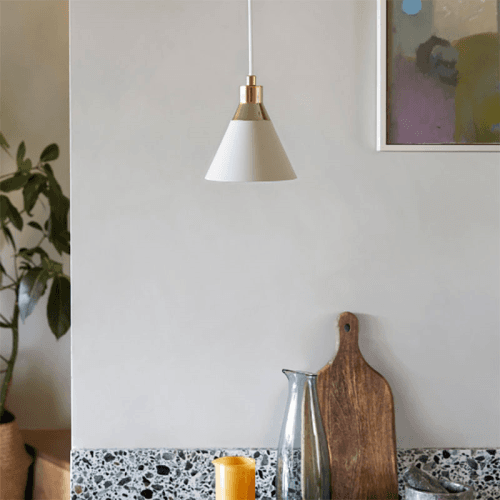 Image showing the Cone Pendant Light, H189cm, Sand product.