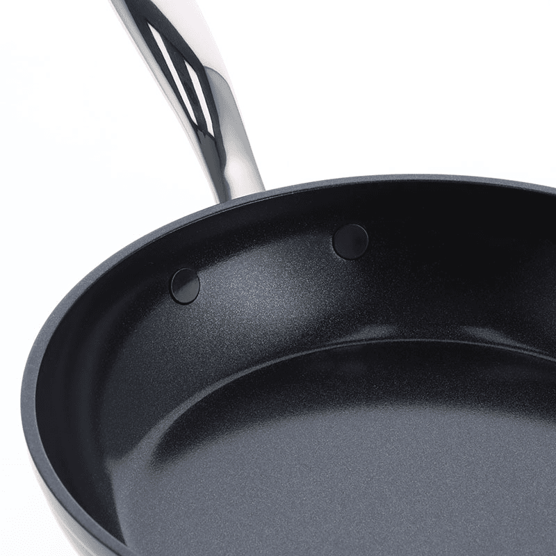 Barcelona Pro Non-Stick  Frying Pan Set with Pan Protector Sheet, 24, Black