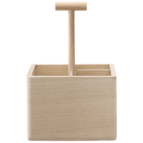 Image showing the Dine Oak Cutlery Holder, H29cm, Oak product.