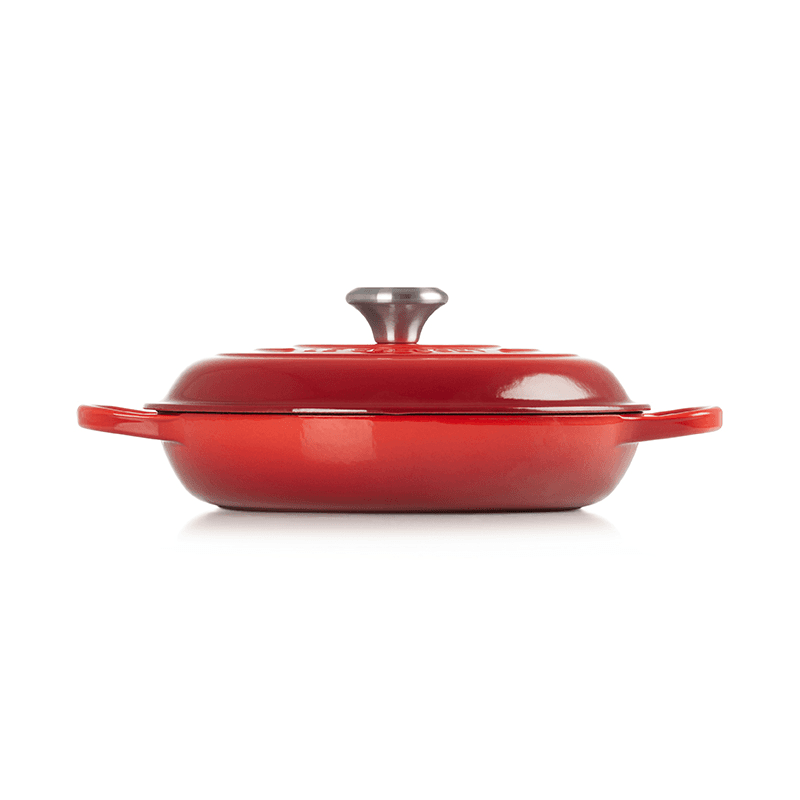 Signature Cast Iron Shallow casserole, 26cm - 2 litre, Cerise