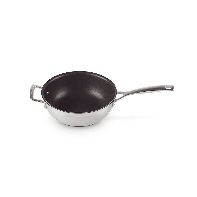 Classic 3-ply Non-Stick Chefs Pan, 24cm, Stainless Steel