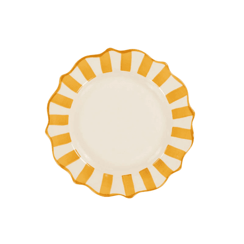 Image showing the Scalloped Breakfast Plate, D22cm, Yellow product.
