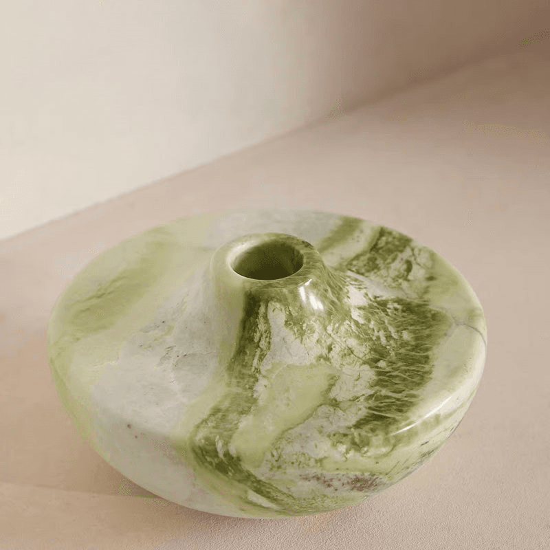 Alma Vase, H10cm, Green