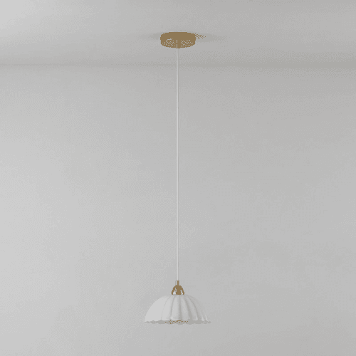Image showing the Flower Pendant Light, H187.5cm, Opal product.