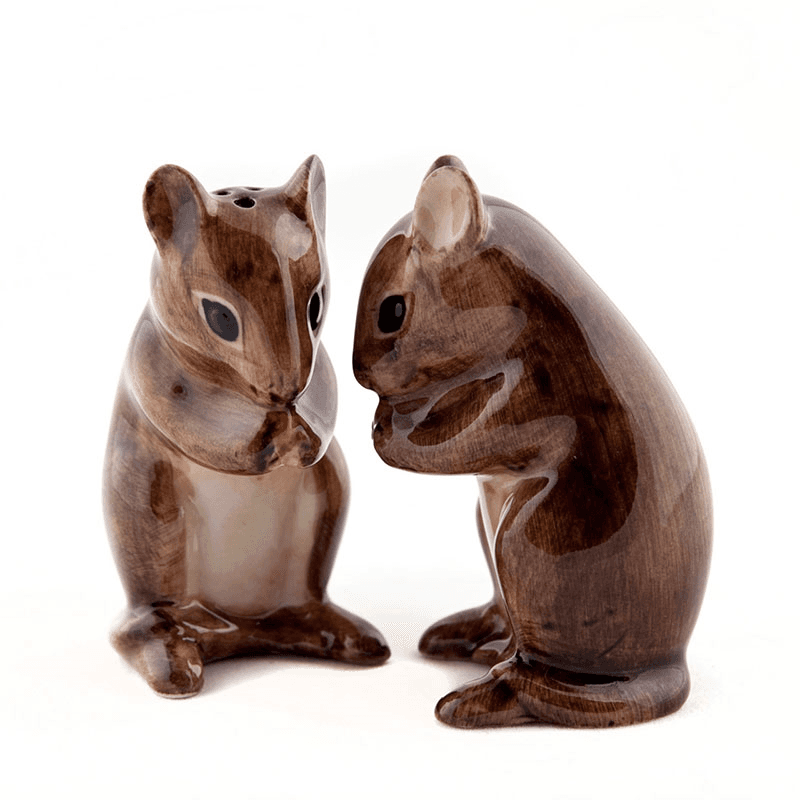 Harvest Mouse Salt & Pepper Shakers, H7cm, Brown