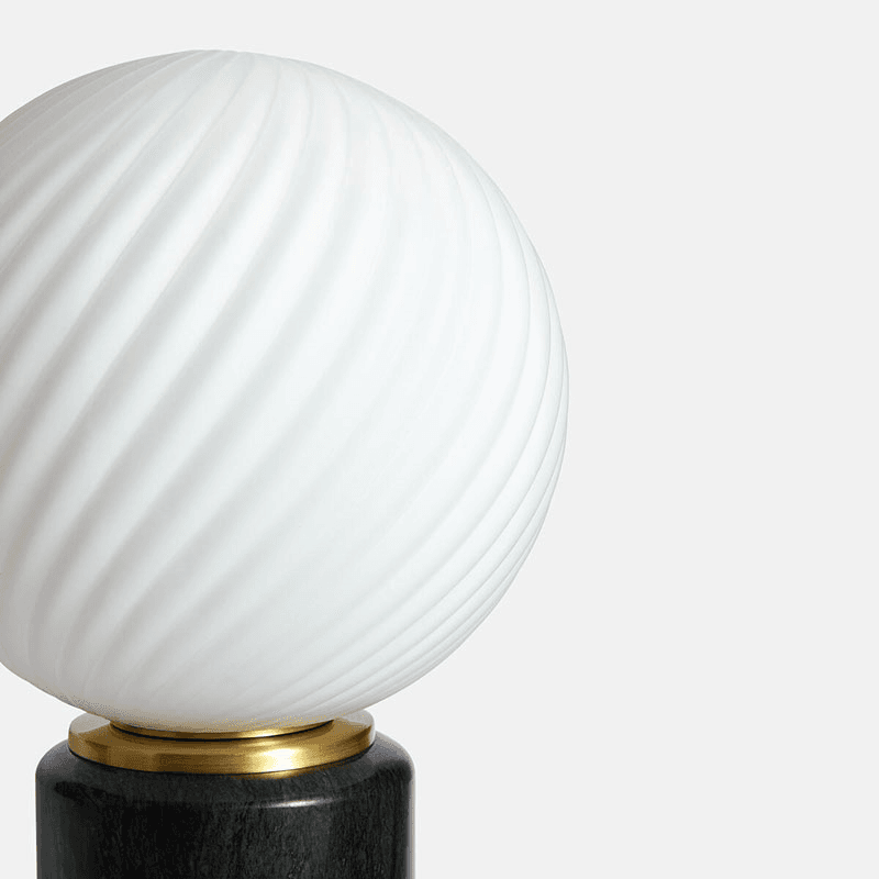 Swirl Table Lamp, H33cm, Green