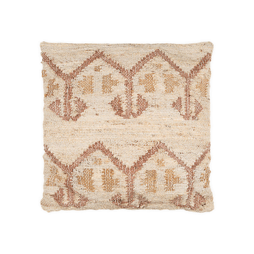 Image showing the Nuvali Cotton & Jute Cushion Cover, 50 x 50cm, Rust product.