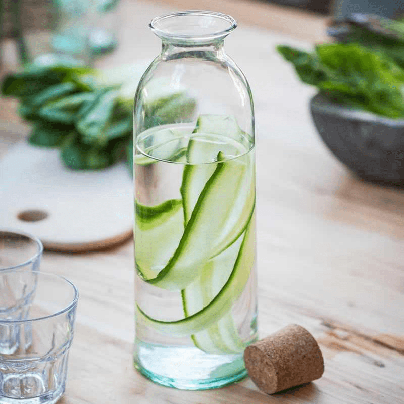 Broadwell Bottle vase large, 30 x 9.5 x 9.5cm, glass