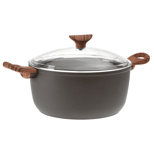 Image showing the Rock & Rose Saucepot, D24cm, Black product.